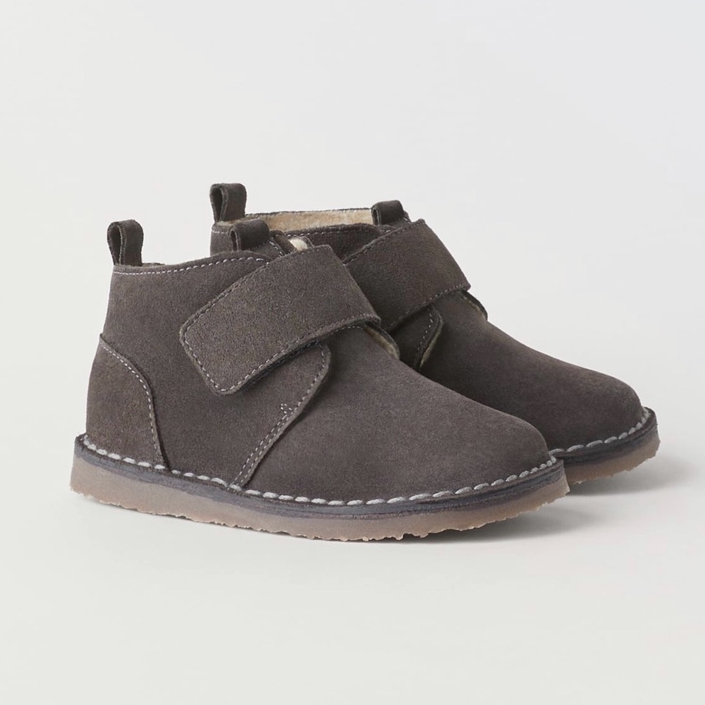 Zara lined suede boots - Picture 1 of 6